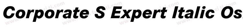 Corporate S Expert Italic OsF字体转换